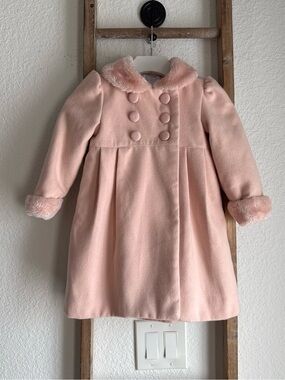 Heirloom Double Breast Pink Dress Coat sz: 24M